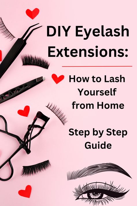 Unlock the secret to luscious, long lashes at home with our DIY eyelash extensions guide! Perfect for beginners and beauty enthusiasts alike, this step-by-step tutorial will teach you how to achieve salon-quality lashes without breaking the bank. From choosing the right type to application tips and maintenance advice, we've got you covered. Pin this guide to your beauty board for easy reference and step into a world of endless eyelash enchantment. Eyelash Extension Tutorial, Eyelash Extensions Tutorial, Lash Extensions Diy, Eyelash Extensions Diy, Lashes At Home, Easy Reference, Diy Lash Extensions, Diy Eyelash Extensions, For Lash