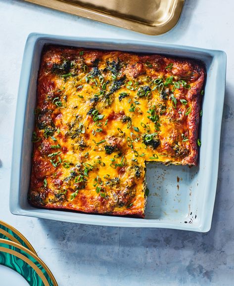 Cowboy Breakfast Casserole With Sausage And Spinach Recipe | Epicurious Cowboy Breakfast Casserole, Casseroles Breakfast, Cowboy Breakfast, Breakfast Casserole With Sausage, Casserole With Sausage, Sausage And Spinach, Thanksgiving Breakfast, Spinach Recipe, Christmas Morning Breakfast