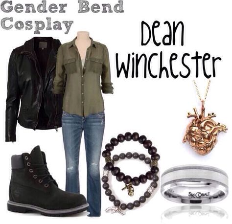 Dean Winchester Dean Winchester Outfit, Supernatural Inspired Outfits, Assassins Creed Outfit, Supernatural Halloween, Supernatural Fashion, Gender Bend Cosplay, Supernatural Outfits, Supernatural Cosplay, Gender Bend