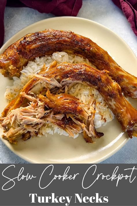 Turkey Neck Crockpot Recipes, Slow Cooker Turkey Necks, Turkey Neck Recipe Crockpot, Smoked Turkey Necks Recipes Slow Cooker, Turkey Necks Crockpot Slow Cooker, Turkey Necks Crockpot, Oven Baked Smothered Chicken, Turkey Neck Recipe Southern, Health Slow Cooker Recipes