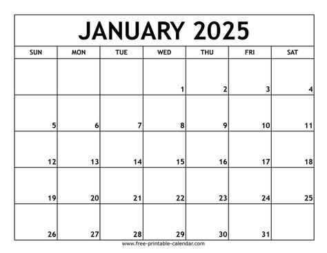 January 2025 Calendar Printable Free, 2025 Calendar Printable Free, 2025 Printable, Free Monthly Calendar, Free Printable Calendars, January Calendar, Calendar March, Calendar Download, December Calendar