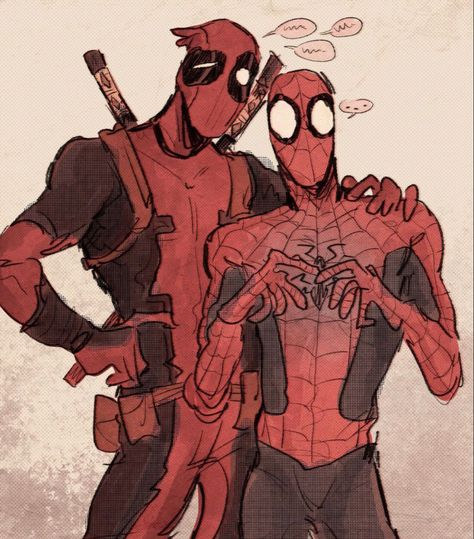 Deadpool X Spiderman, Instagram Boys, Deadpool Art, Deadpool And Spiderman, Marvel Spiderman Art, Deadpool Wolverine, Marvel Deadpool, Spiderman Art, Marvel Fan