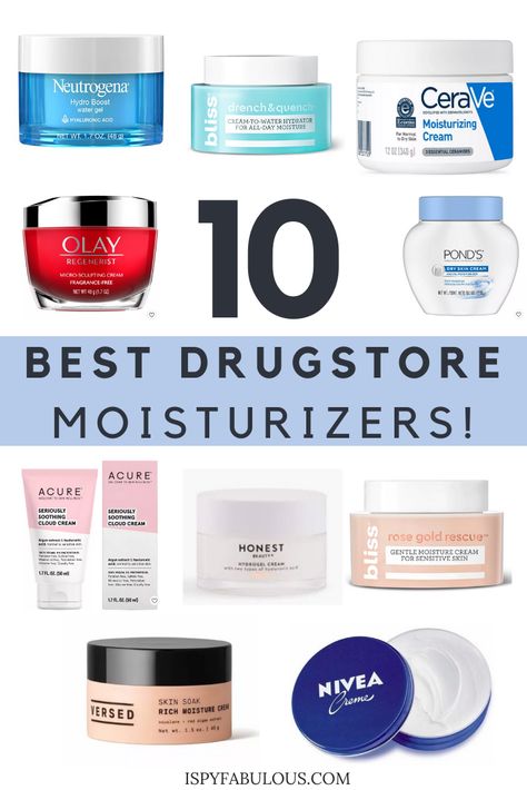 Budget Skin Care Routine, Best Drugstore Face Moisturizer, Glutathione Benefits, Best Drugstore Moisturizer, Moisturizer For Combination Skin, Drugstore Moisturizer, Acne Products, Skincare Moisturizer, Face Cream Best