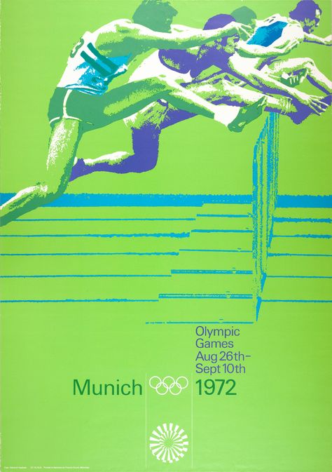 Otl Aicher, 1972 Munich Olympics: Hurdles poster, Sports … Olympic Poster, 1972 Olympics, Otl Aicher, Dorm Posters, Business Card Inspiration, Typography Poster Design, Sports Graphics, Sports Graphic Design, Design Master