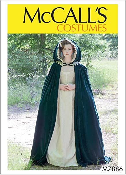 Amazon.com: McCall's Women's Lined Cape Costume Angela Clayton, Sizes 4-22 Sewing Pattern: Arts, Crafts & Sewing Hooded Cape Pattern, Angela Clayton, Cape With Hood, Costume Sewing, Scottish History, Cape Costume, Cape Pattern, Jane Austin, Costume Sewing Patterns