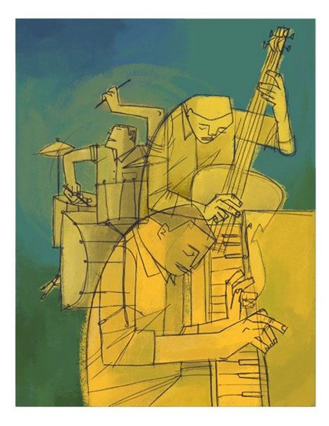 Arte Jazz, Jazz Poster, Jazz Art, Music Illustration, Musical Art, Arte Inspo, Wow Art, Funky Art, A Drawing