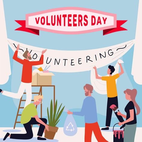 Volunteer Aesthetic Poster, International Volunteer Day, International Volunteer, Presentation, Quick Saves, Design