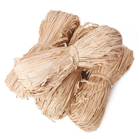 PRICES MAY VARY. 【Natural Raffia Paper Ribbon Includes】: Total 150g. 3 bundles of Raffia, each bundle is 50g. 【Natural Raffia Paper Ribbon Multi-purpose】: Great for Halloween scarecrow hat, Christmas, gift boxes, gift wrapping bows, for decoration of wreaths and seasonal decorations. Widely application for crafts projects, raffia hats and other handicraft weaving, Lovely looking. 【Raffia Grass Raffia Ribbon】: The raffia ribbon can be used as filler for a gift box and basket, you can cut the leng Raffia Hats, Christmas Wrapper, Halloween Straws, Scarecrow Hat, Natural Bouquet, Raffia Palm, Raffia Ribbon, Straw Crafts, Christmas Gift Boxes