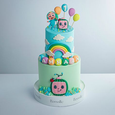 Celebrate with our Two-Tier Cocomelon Birthday Theme Cake, perfect for your little one's special day! Made with the finest ingredients, this cake is available in all our best-selling flavors. Order now! Visit to order: https://borsalle.com/.../two-tier-cocomelon-birthday... DMs/Call 01322-555996 Cocomelon Birthday Theme, Cocomelon Theme, Theme Birthday Cake, Cocomelon Birthday, Theme Cake, Themed Cakes, Birthday Theme, Order Now, Special Day