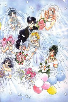 wedding ideas Sailor Moon Wedding, Arte Sailor Moon, Sailor Scout, Sailor Moon Stars, Minako Aino, Tuxedo Mask, Moon Wedding, Sailor Senshi, Sailor Moon Fan Art