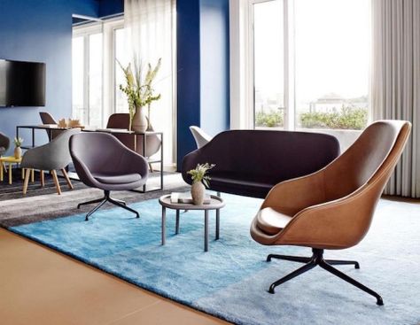 Hay - "About A Lounge" with Swivel Base Hay Lounge Chair, Scandinavia Design, Lounge Chair Design, Kitchen Mirror, Furniture Outlet, Coffee Table With Storage, Eames Lounge Chair, A Chair, Bench With Storage