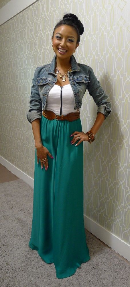 Jeannie Mai, Skirt Outfit, Maxi Skirts, Skirt Outfits, Modest Fashion, Spring Summer Fashion, Dress To Impress, Dress Skirt, Maxi Skirt