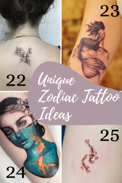 37 Open Pisces Tattoo Ideas - Tattoo Glee Pisces Tattoo Designs For Women, Mermaid Pisces Tattoo, Pisces Tattoo Ideas, Zodiac Tattoos Pisces, Pisces Fish Tattoos, Pisces Constellation Tattoo, Pisces Tattoo Designs, Pisces Tattoo, Pisces Constellation