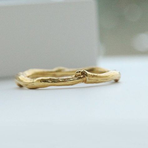 Branch Wedding Ring, Branch Wedding Band, Gold Twig Ring, Twig Wedding Band, Gold Twigs, Botanical Ring, Wax Ring, Twig Ring, Nature Inspired Rings