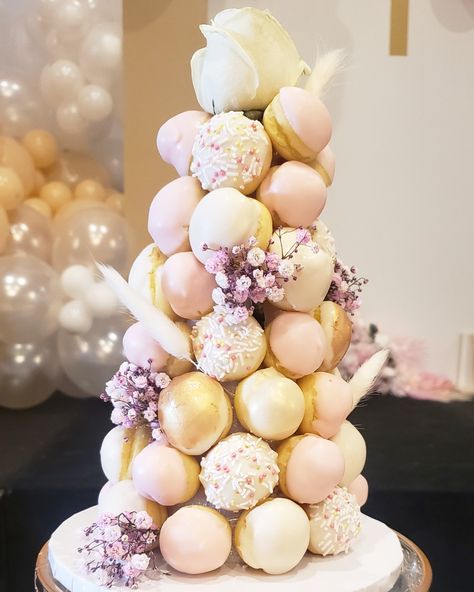 Cream Puff Tower, Cream Puff, Cream Puffs, Food And Drink, Tower, Cream, Cake