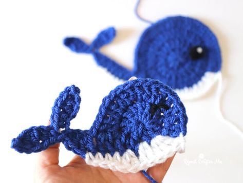 Under The Sea Crochet Patterns, Crochet Orca, Under The Sea Crochet, Crocheted Fish, Sea Crochet, Crochet Hobby, Crochet Appliqué, Crochet Granny Stitch, Crochet Whale