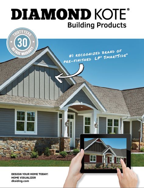 Diamond Kote - LP smartside prefinished siding Diamond Coat Siding, Smart Siding Exterior, Lp Smart Siding Exterior, Lp Smart Side Exterior Colors, Diamond Kote Siding, Lp Smart Siding, Siding Choices, Engineered Wood Siding, Lp Smartside