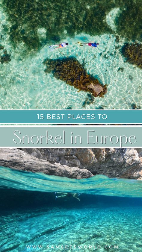 15 Best Places to Snorkel in Europe Best Places To Snorkel, Best Snorkeling, See World, Jetski, Best Resorts, European Travel, Snorkeling, Travel Blog, Travel Destinations