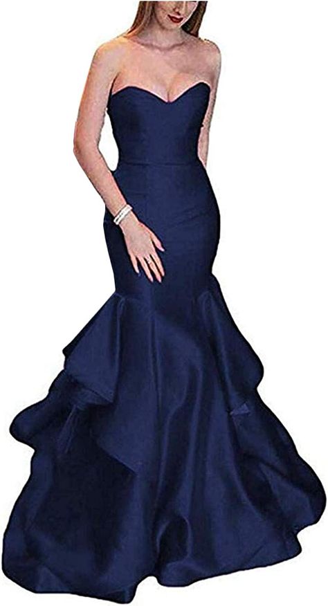 Prom Dresses 2020 Long, Gown With Ruffles, Military Ball Gowns, Military Ball Dress, Hot Halloween Outfits, Satin Evening Gown, Military Ball Dresses, Formal Ball Gown, Prom Dress Long