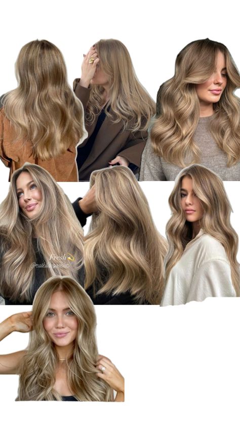 Blonde Hair For Soft Summer, Soft Summer Balayage, Soft Summer Hair Color Ideas Blonde, Soft Summer Blonde Hair, Soft Summer Blonde, Latte Blonde Hair, Different Types Of Blonde, Soft Summer Hair Color, Soft Summer Hair Color Ideas