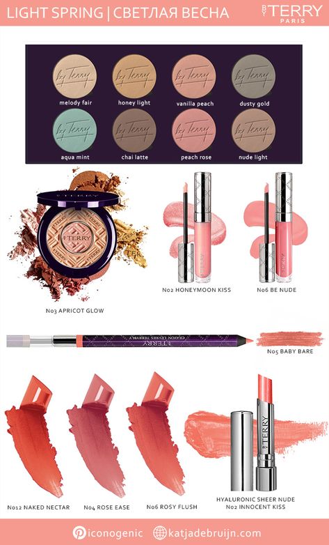 Light Spring Lipstick Colors, Light Spring Makeup Palette, Light Spring Color Palette Makeup, Light Spring Lipstick, Light Spring Color Palette Outfits, Light Spring Makeup, Sunlit Spring, Seasonal Analysis, Coral Pink Lipstick