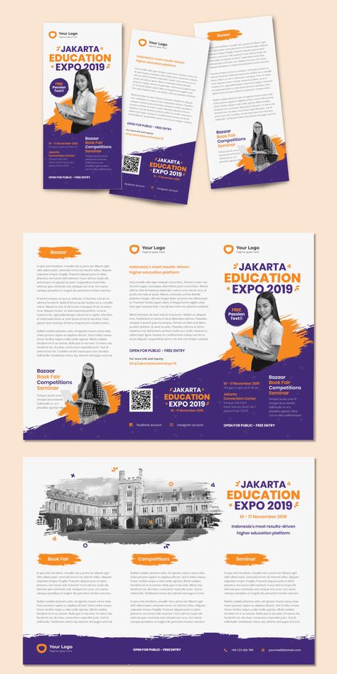 Educational Brochure Design Ideas, School Brochure Design Creative, Educational Poster Design Inspiration, Brochure Design Creative Graphics, Leaflet Design Layout, Education Brochure Design, Brochure Education, School Brochure Design, Educational Brochure