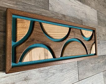 Mid Century Modern Style Wall Art by modernretrograde on Etsy Mid Century Modern Wood Wall, Wooden Panel Wall, Wood Wall Art Diy, Mid Century Modern Wood, Mid Century Modern Wall Art, Wood Shapes, Into The Wood, Wood Mosaic, Mid Century Modern Walls