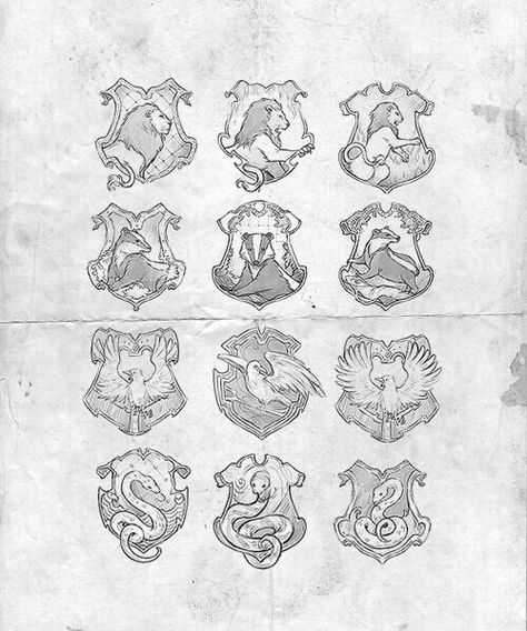 Godric Gryffindor, Helga Hufflepuff, Rowena Ravenclaw, Beautiful Movies, Harry Potter Houses Crests, Dumbledore's Army, Potter Tattoo, School Of Witchcraft, Hp Harry Potter