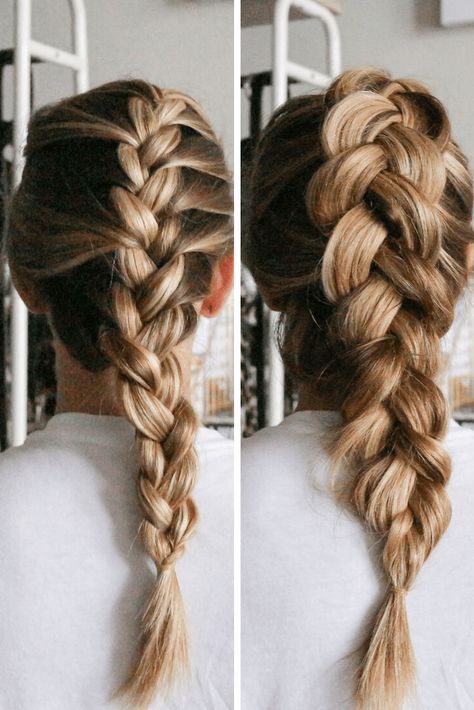 French Braid Vs Dutch Braid, French Vs Dutch Braid, Dutch Vs French Braid, Running In Heels, Different Braids, Dutch Braid Hairstyles, Dutch Braids, Long Box Braids, French Braid Hairstyles