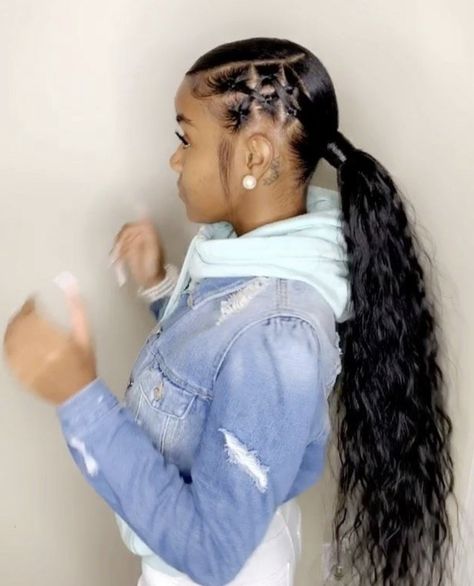 Band Hairstyles, Long Ponytail Hairstyles, Rubber Band Hairstyles, Low Ponytail Hairstyles, Weave Ponytail Hairstyles, Sleek Ponytail Hairstyles, Black Ponytail Hairstyles, Slicked Back Hair, Girls Hairstyles Braids