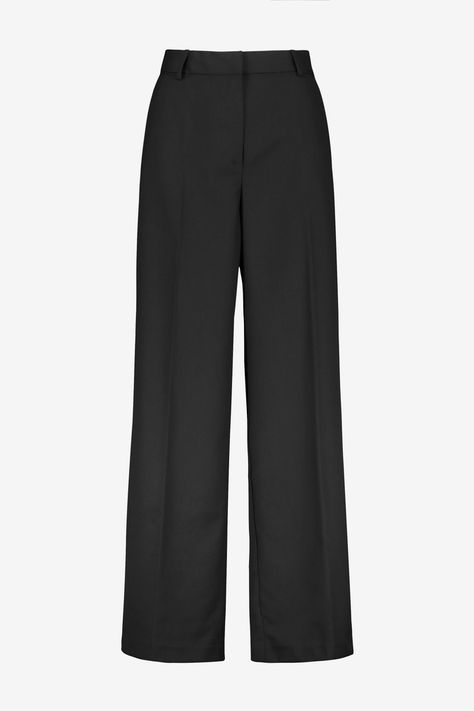 Tailored Trousers Outfit, Black Trousers Outfit, Photographie Indie, Trouser Outfit, Black Wide Leg Trousers, Wide Trousers, Loose Trousers, Fall Capsule Wardrobe, Work Trousers