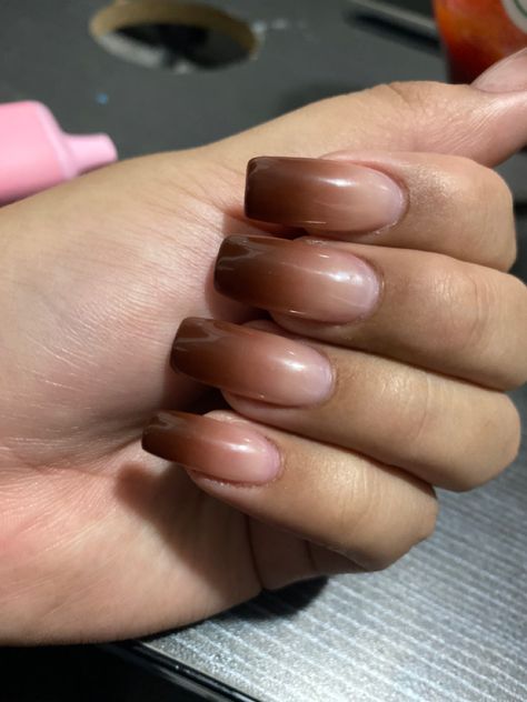 Brown Ombre Nails Square, Brown Ombre Dip Nails, Brown Ombre Nails Coffin, Coffee Ombre Nails, Chocolate Ombre Nails, Brown Ombre Nails Short, Dark Brown Ombre Nails, Brown Ombre French Tip Nails, Brown Ombre Nails Almond