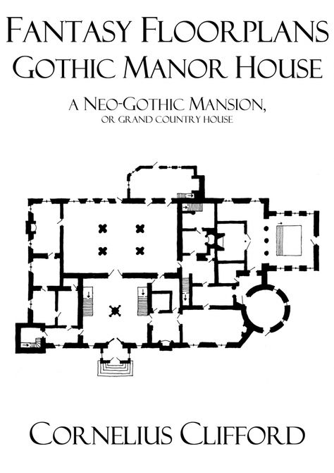 Vampire Mansion Floor Plan, Old Manor Floor Plans, Gothic Manor Floor Plans, Gothic Manor Exterior, Gothic Mansion Floor Plan, Gothic Victorian House Plans, Gothic House Plans, Manor Exterior, Gothic School