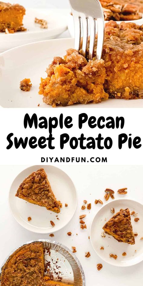 Maple Pecan Sweet Potatoes, Pecan Crisp, Brown Sugar Sweet Potatoes, Sweet Potato Pecan Pie, Bourbon Sweet Potatoes, Sweet Potato Thanksgiving, Sweet Potato Pecan, Graham Cracker Recipes, Popular Desserts Recipes