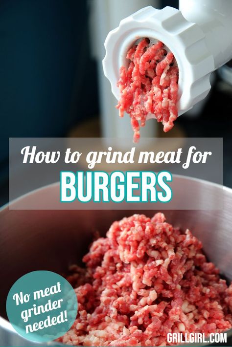 Discover how to make your own burgers without a meat grinder. I show you step by step on how to make your own burgers at home in this post. Dinner Whole 30, Hamburger Meat Recipes Easy, Recipes Using Hamburger, Easy Ground Beef Recipes, Outdoor Cooking Recipes, Vegan Steak, Burger Meat, Easy Ground Beef, Ground Sirloin