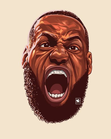 Classy Photos, Lebron James Art, Nba Artwork, I Love Basketball, Cool Illustrations, Head Art, Love Basketball, Speed Painting, Knee Tattoo