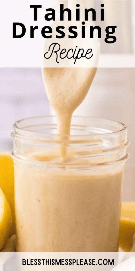 Tahini Dressing, with its creamy texture and lively flavor, elevates any salad. Make this quick, delightful dressing to always have on hand. Low Calorie Tahini Dressing, Spicy Tahini Dressing, Tahini Dressing For Salad, Bowl Sauces, Thai Dressing, Buddha Bowl Sauce, Tahini Salad Dressing, Tahini Dressing Recipe, Quick Chicken Dinner