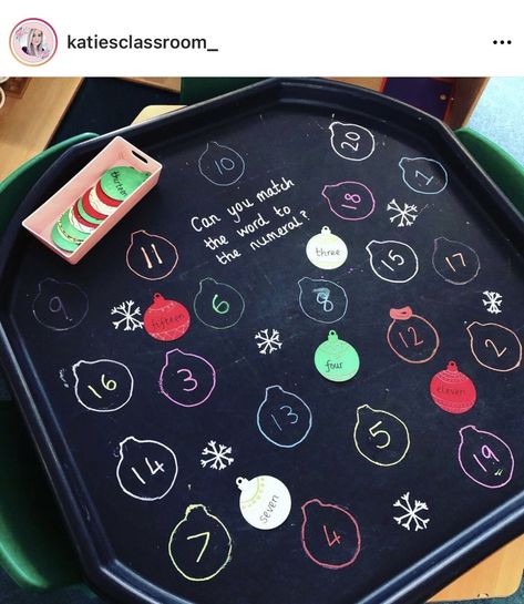 Letter Tuff Tray Ideas, Maths Provision Eyfs, Christmas Continuous Provision Eyfs, Christmas Continuous Provision, Christmas Tough Tray Ideas, Christmas Nursery Activities, Christmas Tuff Trays, Christmas Tuff Tray Ideas Eyfs, Eyfs Christmas Activities