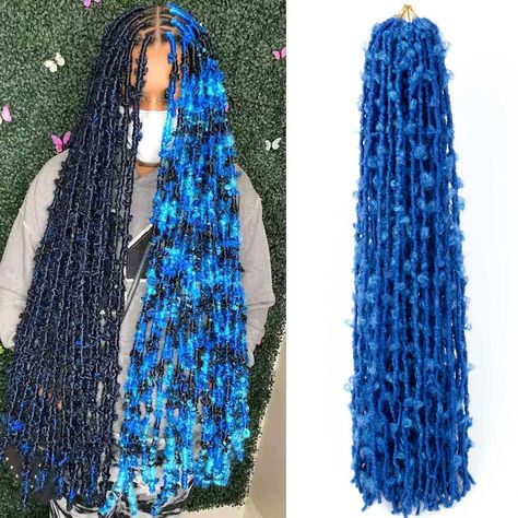 PRICES MAY VARY. ❤【Long Butterfly Locs: 】24inches blue butterfly locs crochet hair,the most fashion faux locs crochet hair hairstyle-Females who pursue popular crochet butterfly locs hair blue,this will be your best choice! ❤【Hair Advantage: 】Newest crotchets made with faux locs crochet hair and spring twist hair,fashion natural messy &stylish looking,skin-friendly,no itch,lightweight,no smell/odor,no tangle ,long-lasting ,super easy to install,comfortable Wear for long time daily use,perfect pr Long Butterfly Locs, Crochet Butterfly Locs, Butterfly Locks, Butterfly Locs Crochet Hair, Butterfly Locs Crochet, Spring Twist Hair, Faux Locs Crochet, Butterfly Locs, Locs Crochet