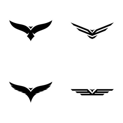 Tatoo 3d, Lines Tattoo, Vogel Silhouette, Hawk Logo, Wrist Tattoo Ideas, Armband Tattoos, Bird Logo Design, Logo Design Inspiration Creative, Eagle Tattoos