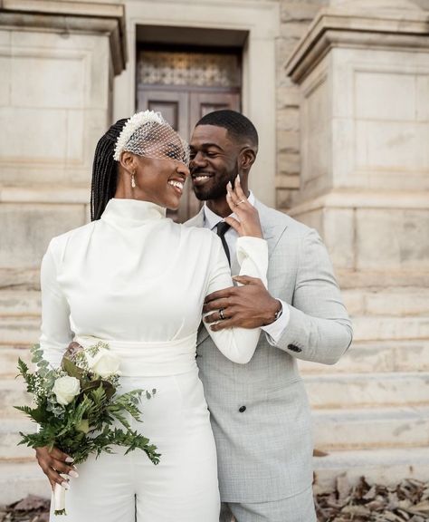 Civil Wedding Shoot, Civil Wedding Poses, Civil Marriage Photography, Civil Wedding Photo Ideas, Court Wedding Photos, Court Wedding Photoshoot, Court Marriage Photography, Elopement Black Couple, Courthouse Wedding Black Couple