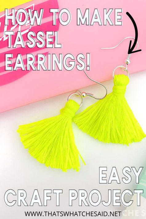 Chocolate Ornament, Diy Tassel Earrings, Free Monogram Fonts, Spider Crafts, Planner Tabs, How To Make Tassels, Diy Leather Earrings, Group Crafts, Layered Vinyl