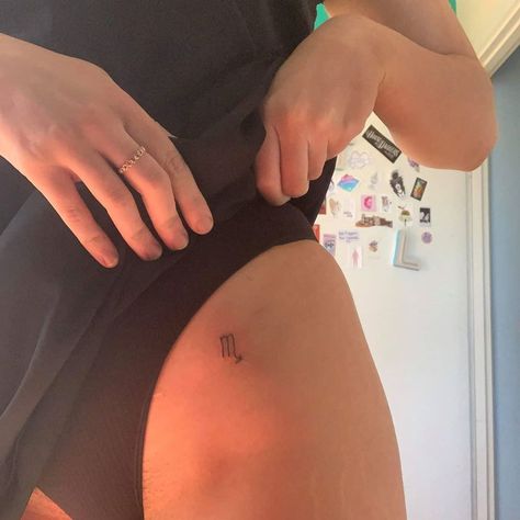 Lower Hip Tattoos, Stick Poke, Ladybug Tattoo, Tattoo Hip, Stick Poke Tattoo, Stick And Poke Tattoo, Lady Bug Tattoo, Stick N Poke, Stick N Poke Tattoo