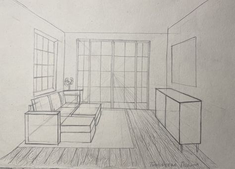 Interior Space Sketch, Perspektif 1 Titik Hilang Interior, Room Perspective Drawing, Croquis Architecture, Perspective Room, Interior Architecture Sketch, Perspective Drawings, Interior Design Help, Perspective Sketch