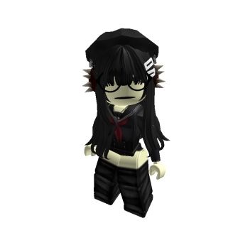 Roblox Black Outfit Ideas, Roblox Fits Grunge, Roblox Character Ideas, Avatar Roblox Girl, Emo Avatar, Roblox Styles, Outfit Ideas Emo, Emo Accessories, Emo Fits