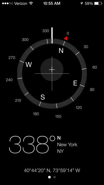 iOS7 Compass App Navigation Aesthetic, Compass App, Ios 7, Ui Elements, Ways To Save, Product Design, Compass, Make Up, 10 Things