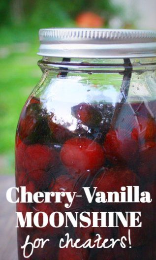 Cherry Moonshine for Cheaters (no still, less waiting) Cherry Moonshine Recipe, Cherry Moonshine, Party Food Ideas For Adults, Homemade Moonshine, Punch Drink, Mango Rum, Homemade Alcohol, Slushie Recipe, Homemade Liquor