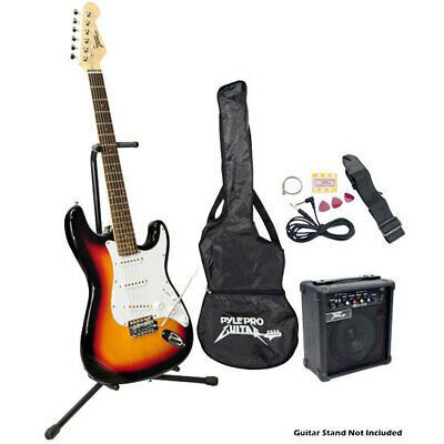 & Beginners Electric Guitar Kit Includes Amplifier... Electric Guitar Kits, Electric Guitar For Sale, Music Machine, Sun Burst, Guitar Kits, Guitar Stand, Guitar Shop, Bass Guitar, Karaoke