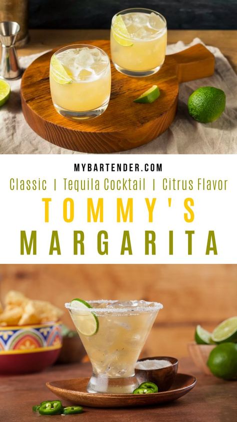 Hey guys! Today's recipe is for Easy, Classic Tommy's Margarita, a classic one! The recipe couldn't be easier and the taste is mellow with a little kick. Tommy's Margarita, Classic Tequila Cocktails, Bartending Tips, Winter Holiday Recipes, Liquor Recipes, Healthy Cocktails, Vodka Cocktails Recipes, Cocktail And Mocktail, Best Cocktail Recipes