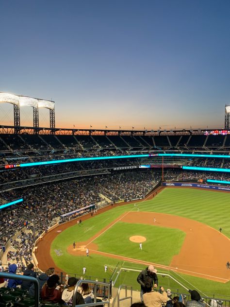 Mets Game Aesthetic, Mets Aesthetic, Baseball Aesthetic, Mets Game, 2024 Manifestation, Summer Baseball, Mets Baseball, Baseball Boys, Baseball Stadium